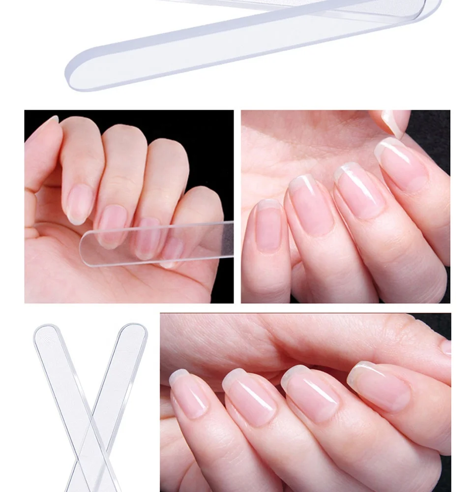 Yaeshii Nai File  Durable Transparent Nail Art Manicure Tool Buffer File Set Nail Polishing Grinding Files