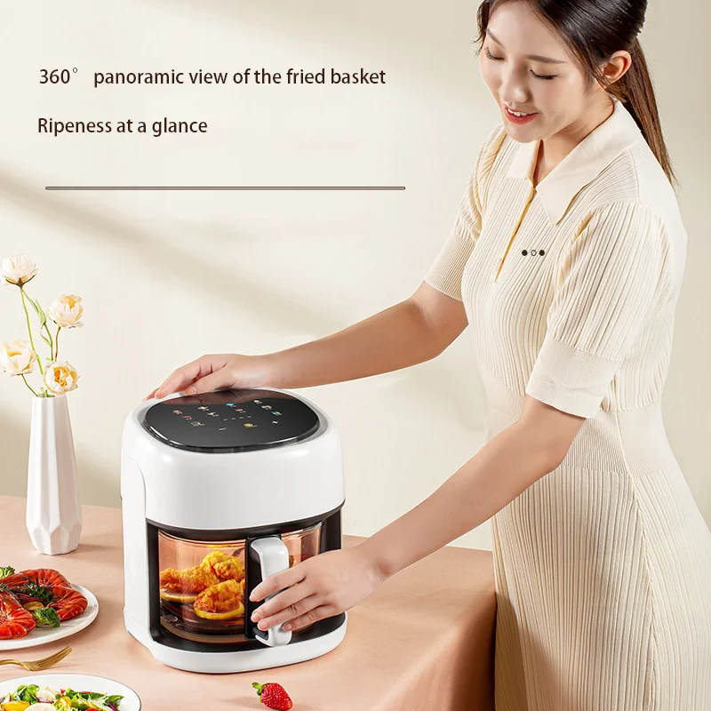 4.5L Large Capacity 360° Visual Electric Air Fryer Large Screen Oil-free Healthy Cooking kitchen Air Fryer