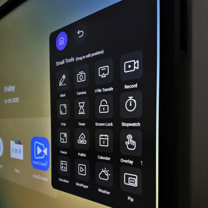 Tacteasy 65 75 86 98 100 110inch interactive smart display panel lcd touch screen monitor IFPD for office