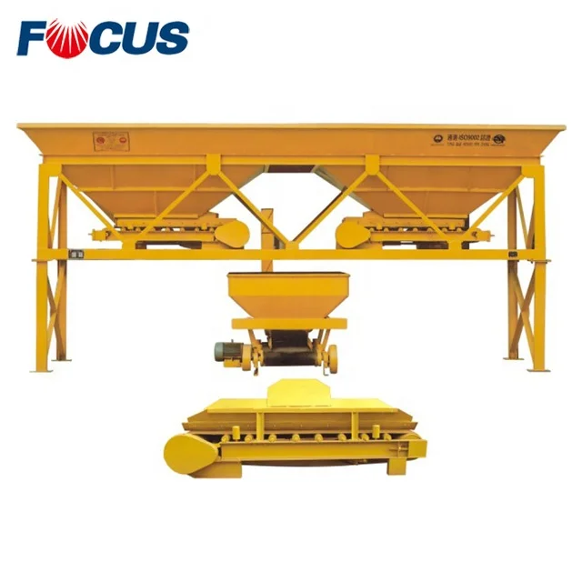 Hopper weighing aggregate batcher of concrete plant