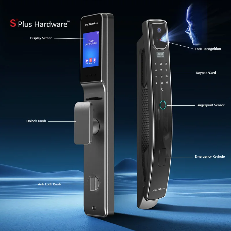 Digital Smart Door Lock Electric Face Recognition Finger Print Card Lock