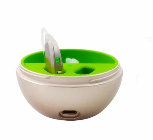 
Высокомощный перезаряжаемый слуховой аппарат BTE за ухом с портативным зарядным футляром превосходное качество звука 