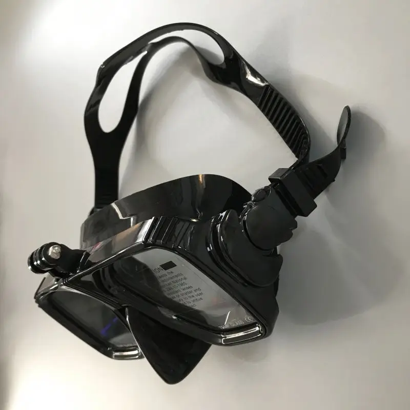 
Top quality low volume silicone spearfishing diving snorkeling goggles anti-fog Freediving mask with mount 