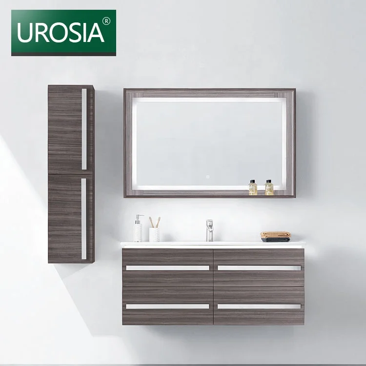 Italian Luxury Wall Mount Single Sink Large Storage Bathroom Mirror Cabinet China Supplier
