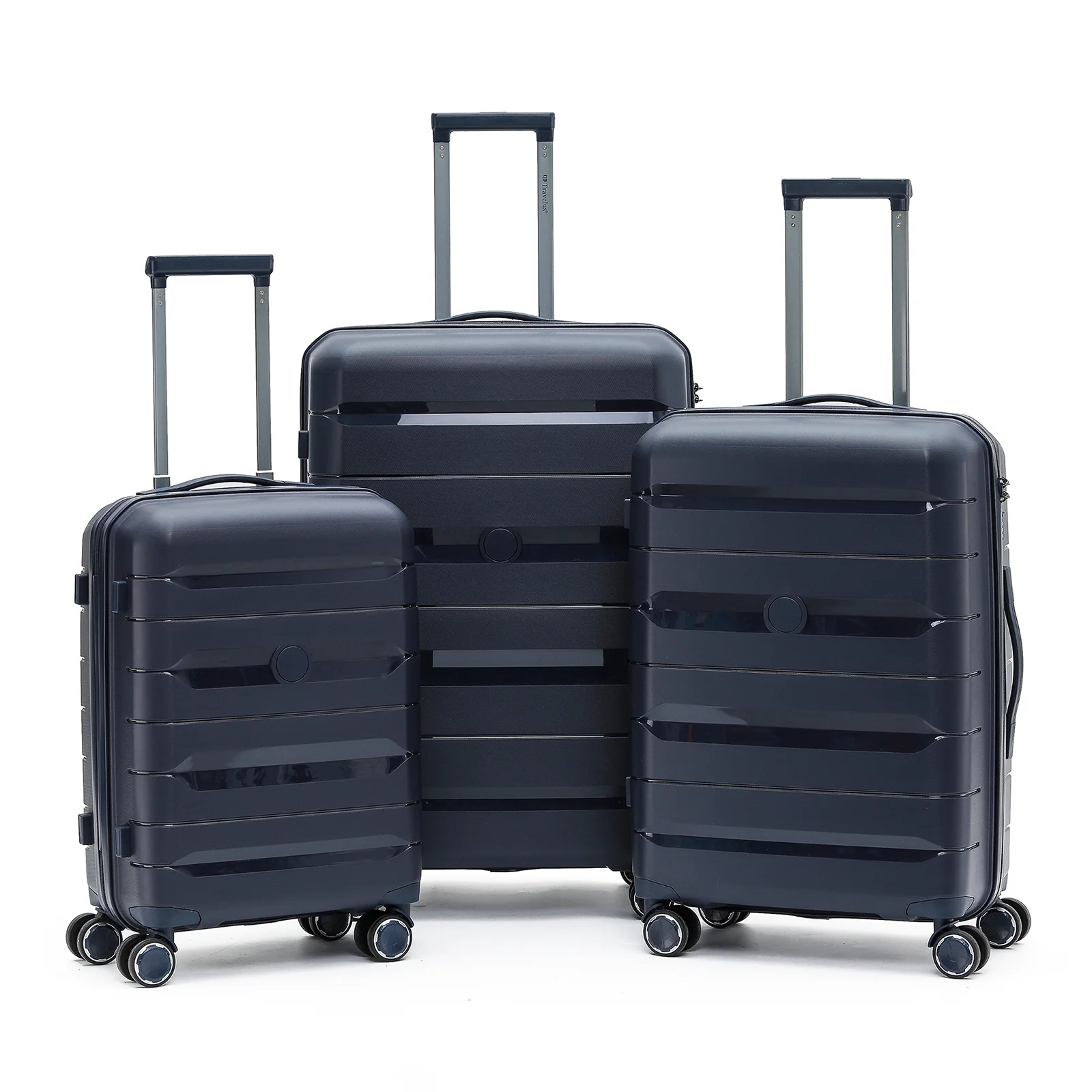Hot sale Factory Trolley luggages &bags travel bag & suitcase PP  hardside traveling luggage 3PCS