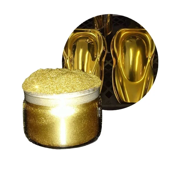 Fluorocarbon/epoxy/polyester liquid coating gold bronez for liquid paint coating