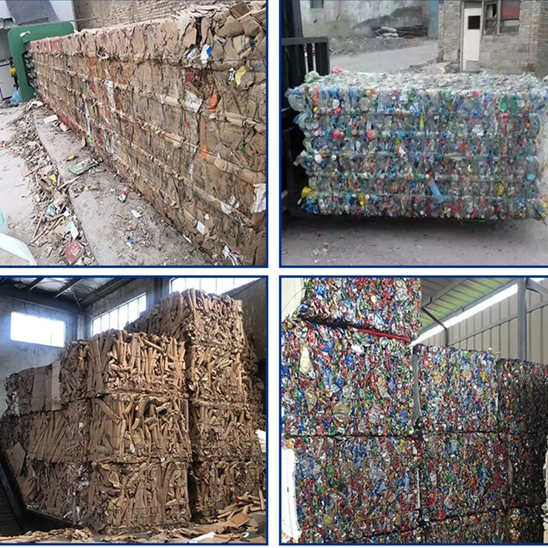 Keshang CE certificated hydraulic automatic horizontal plastic bottles baling press machine