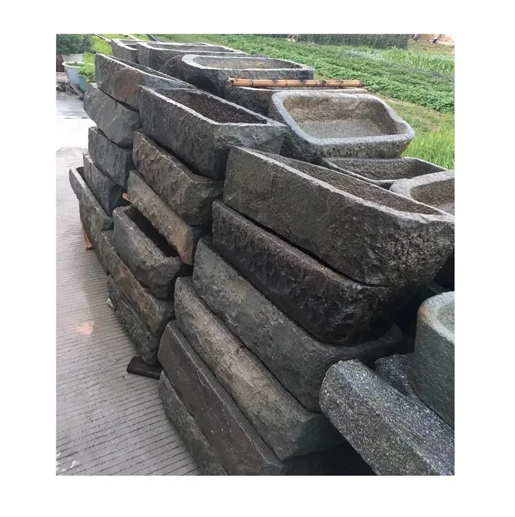 Прямоугольный горшок для сада старинные горшки горшков с резьбой по камню крупного рогатого скота свиней продажи