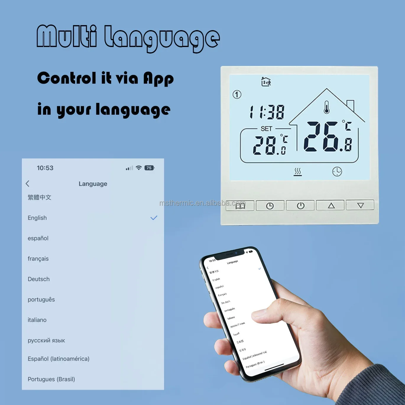 High Quality Smart Life Remote Phone Control Thermostat Home Temperature Controller