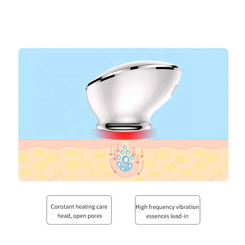 Private Label High Frequency Vibration Cleanser Ultrasound Massage  Facial Scrub Wash Face Cleaning Brush