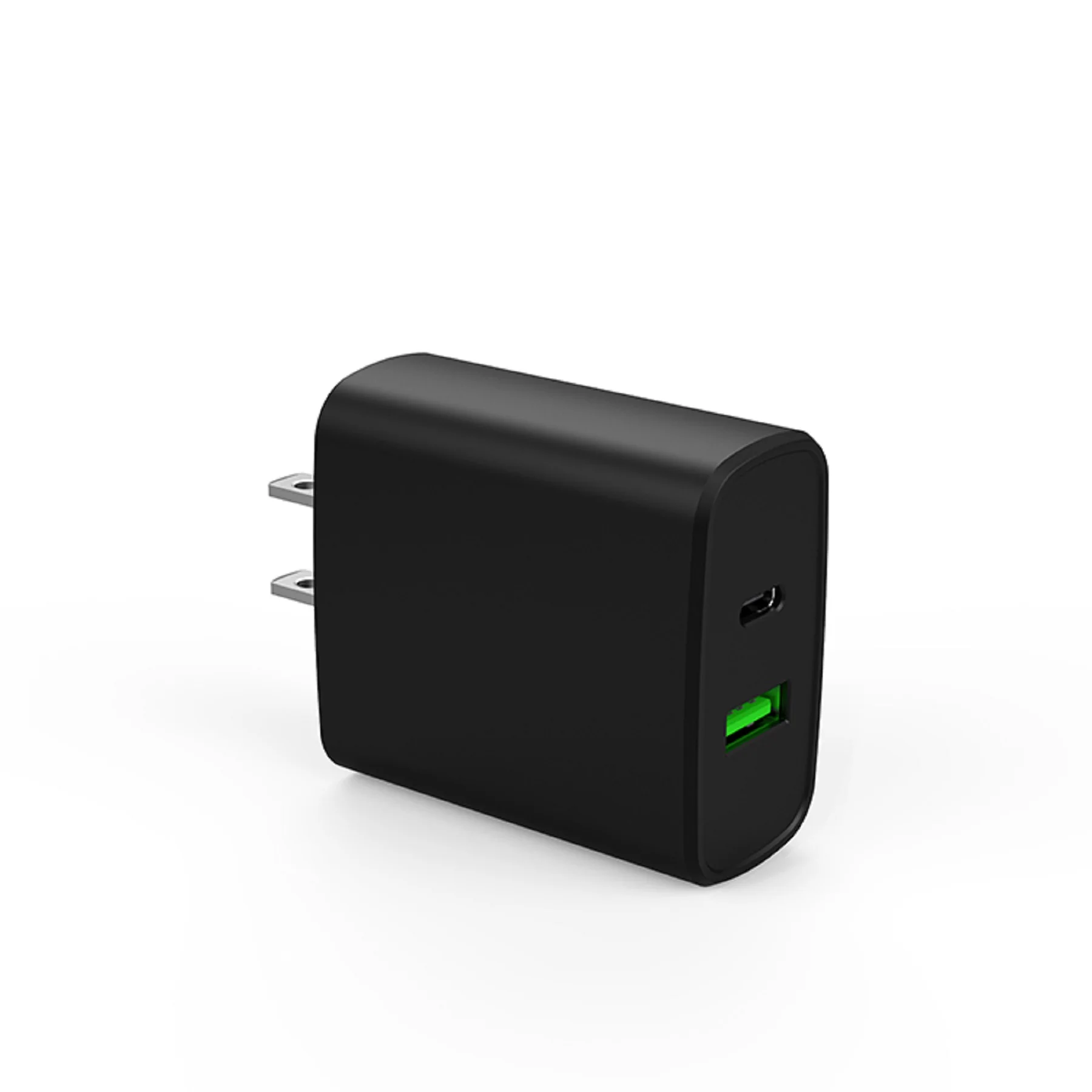 
US Pulg Dual Port PD18W and QC18W Wall Charger Fast Charging with All Smart Phones 