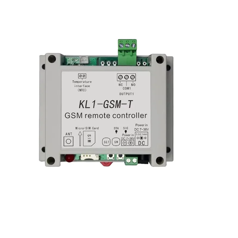 Умный релейный контроллер GSM, датчик температуры, дистанционное управление по SMS-вызову, домашний автоматический переключатель питания, Открыватель ворот, водяной насос