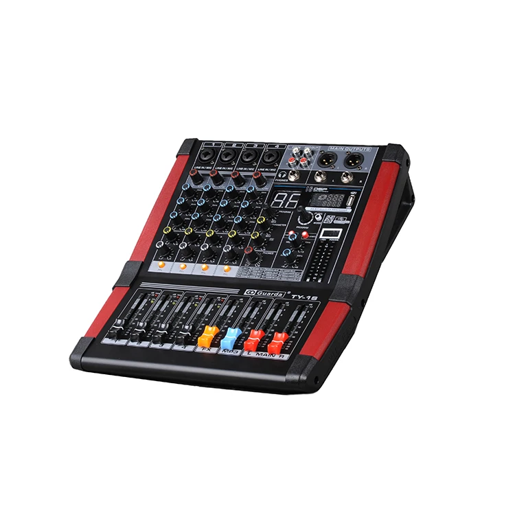  Высокое качество TY-1S 4-канальный аудио цена смесителя dj мощность смеситель караоке усилитель работающий на основании технологии