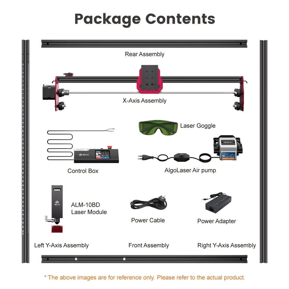 Algolaser DIY KIT MK2 10W Power High Precision Metal Laser Engraver and Cutter Machine for Wood, Acrylic, Leather