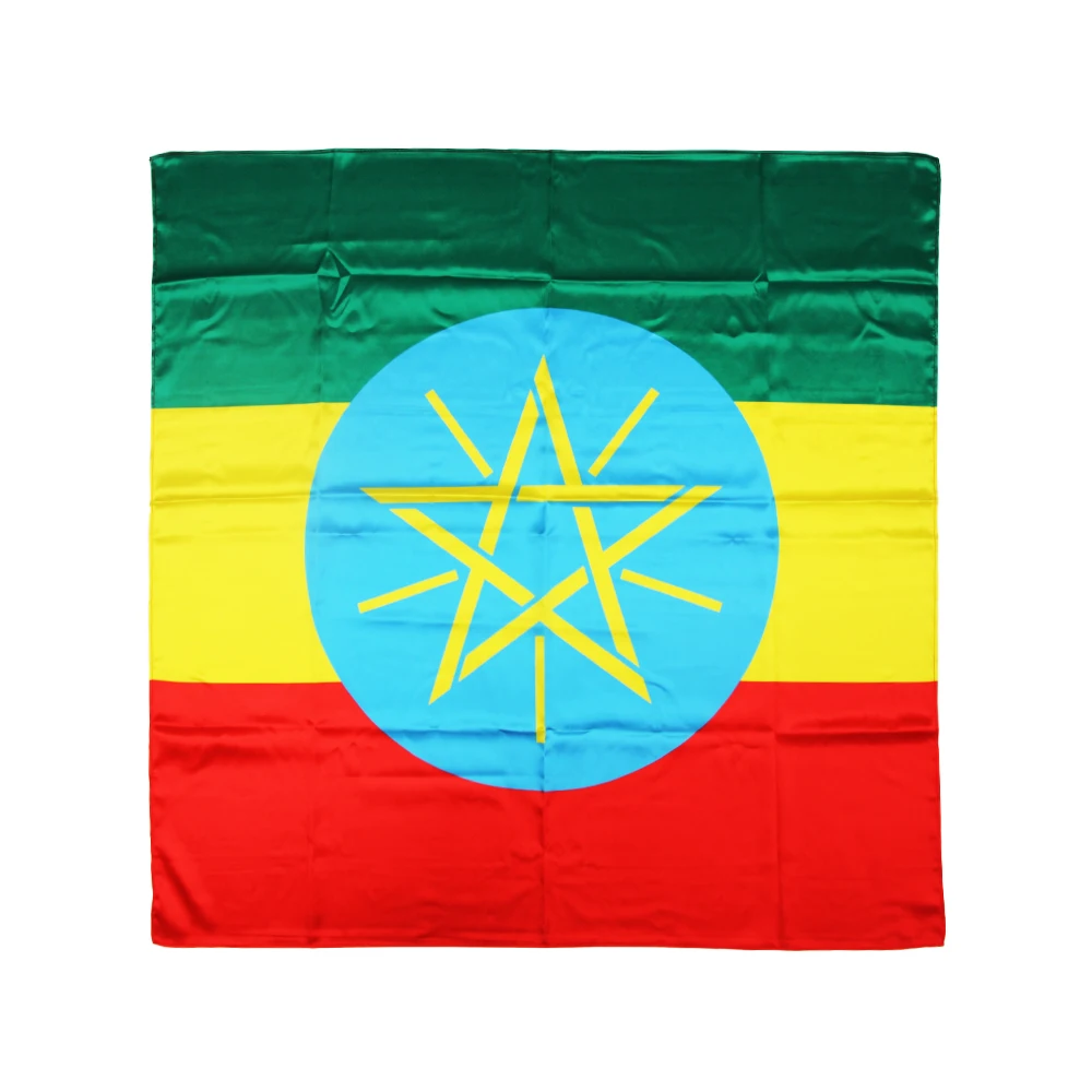 paris 2024 sports games scarf polyester square digital printing design LOGO satin custom National Flag scarf