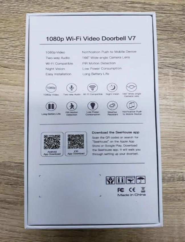 RTS ring doorbell pro door intercom wifi video OEM&ODM smart night vision 1080P chime bell