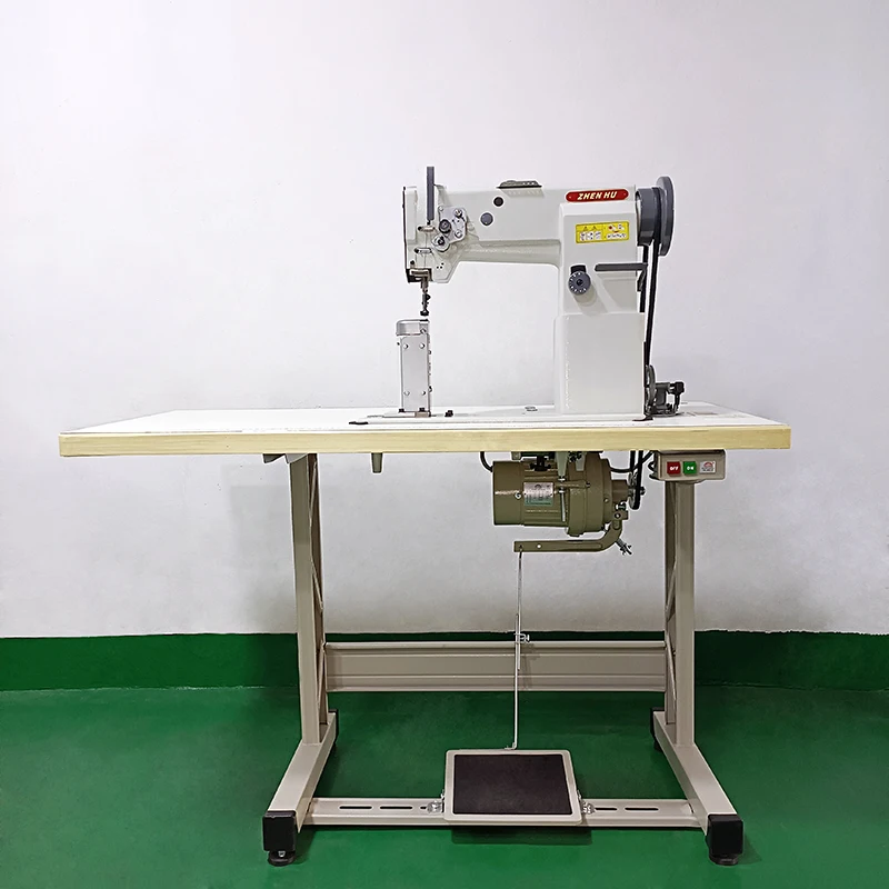 Industrial Walking Foot Single Lockstitch Needle Shoes Leather High Post Bed Sewing Machine Price With Table