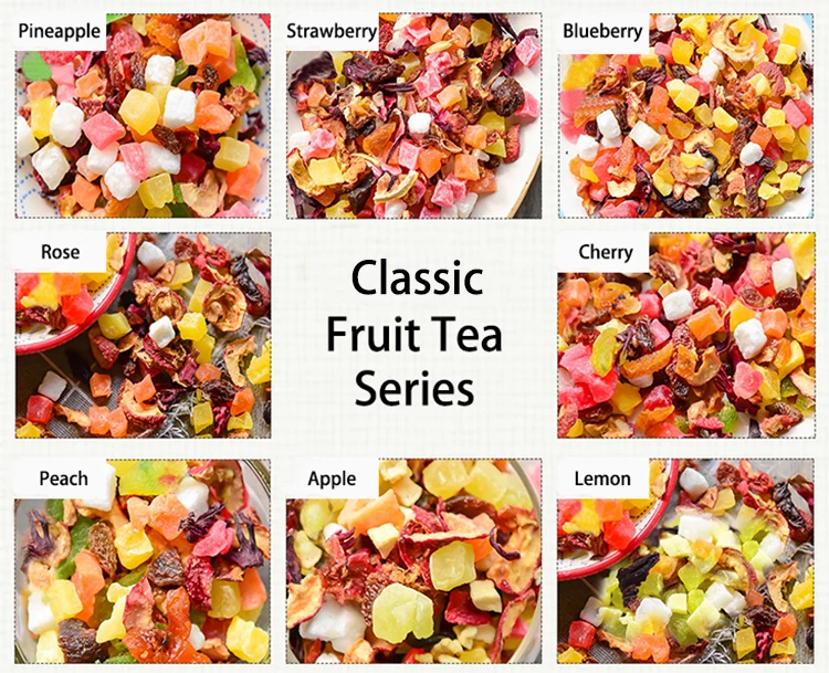 Factory Wholesale  Blended Chinese Dried Fruit flowers tea flavored tea beauty slimming tea