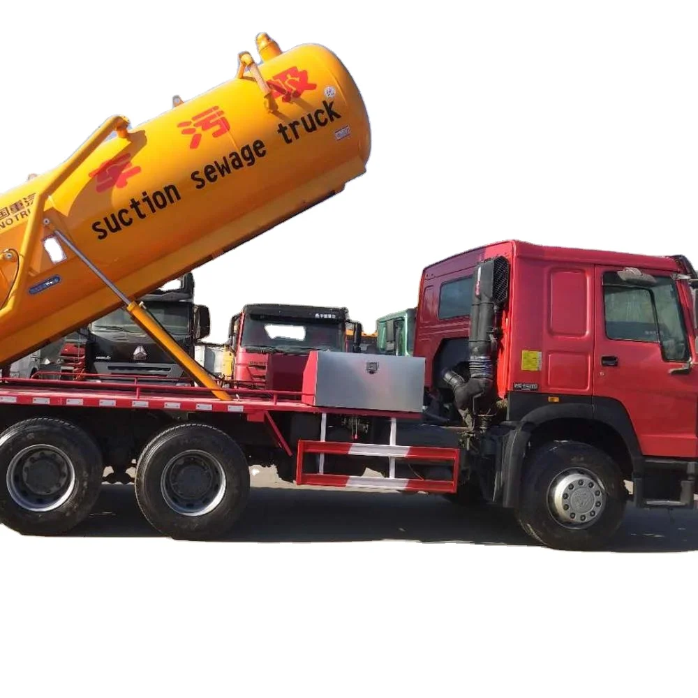 Used good condition howo 6*4 vacuum truck  336hp Sewage Suction Truck 10 cbm for sale