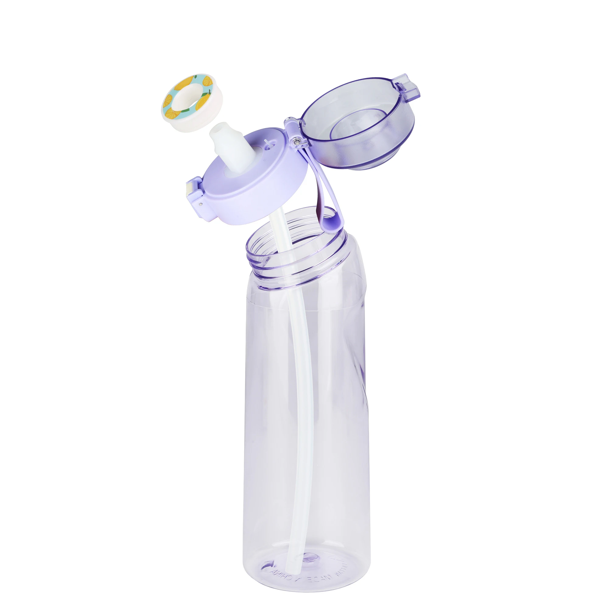custom color logo drinking met smaken air scent fruit flavour up tritan  water bottle with flawour flavor pod