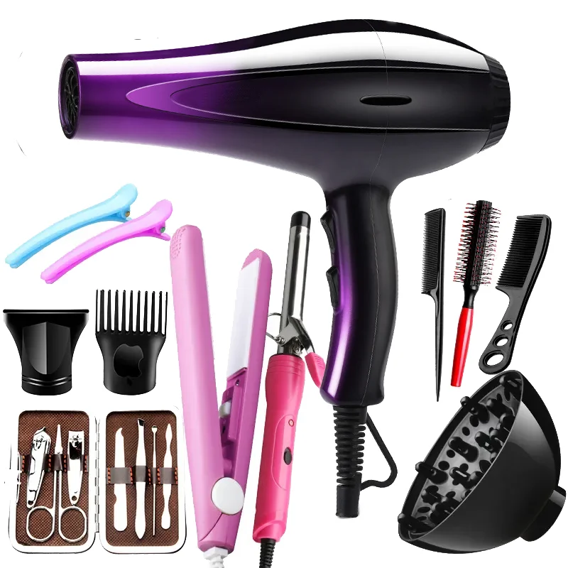 Hot Sale Household Hairdryer Ionic Hair Blow Dryer With Diffuser and Concentrator 6 Accessories