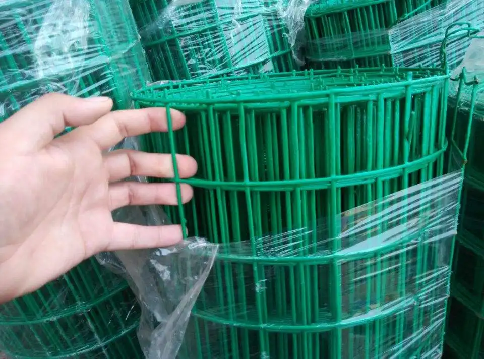 PVC Coated Fence Euro Fencing Galvanized Wire Holland Welded Mesh Fence For Highway Farm Garden Protection