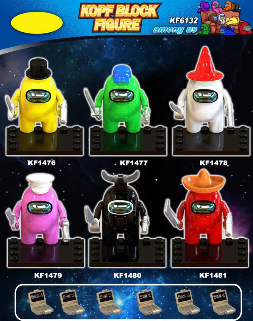 Diy Совместимость с legoingly смешная игра 12 Стиль персонажа мини фигурка среди игрушек Строительный блок США