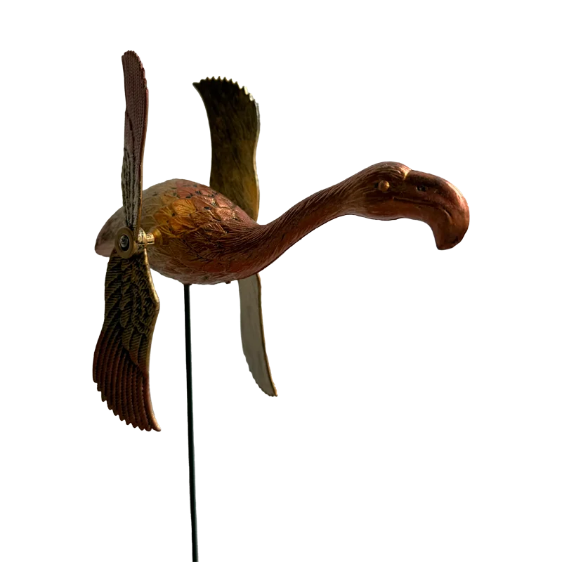 Wholesale Outdoor Decorative Plastic Pinwheels Bird Wind Spinner For Lawn Stacks