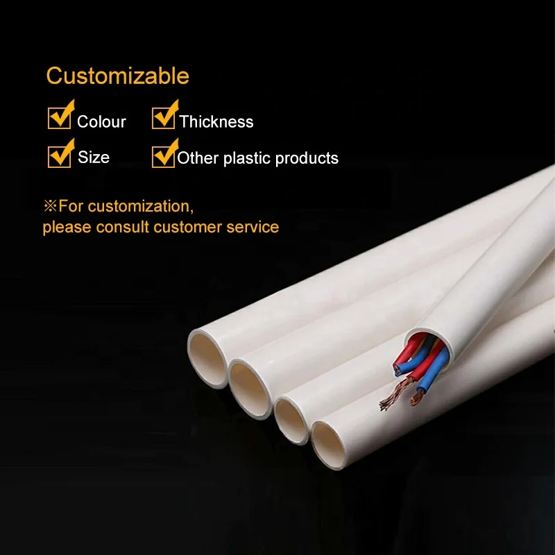 Ce Flame-Resistant Cable Plastic Pvc Tubing Electrical Protective Tube/Pvc Pipe Bending 25Mm
