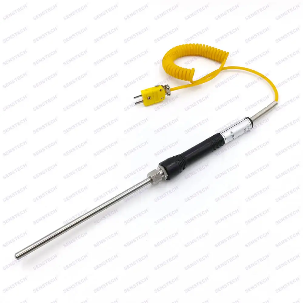 Thermocouple Sensor with Silicone Handle High Temperature Resistant Stainless Steel Tube Probe