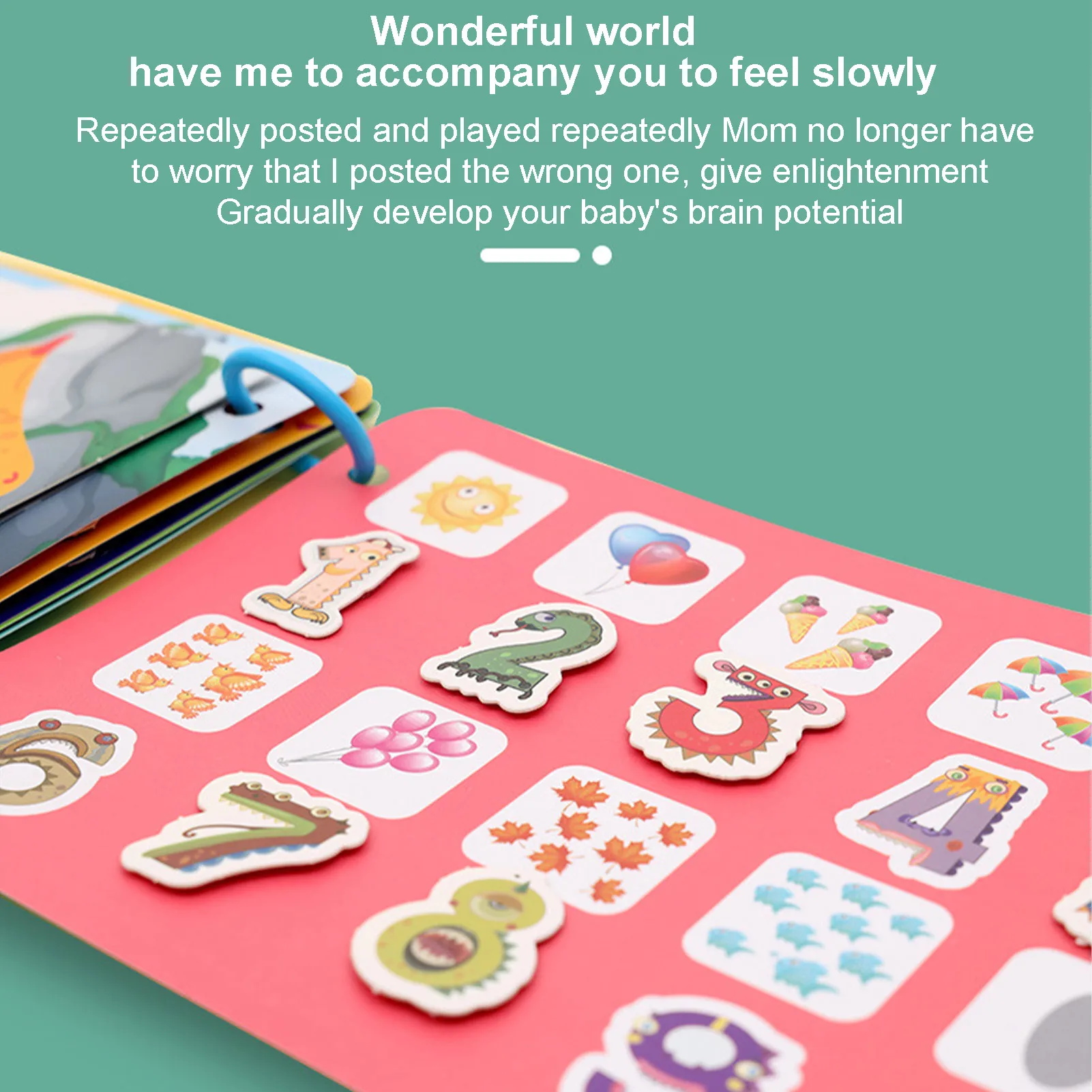 Montessori My First Busy Book Paste Quiet Book For Children Matching Puzzle Learning Education Game
