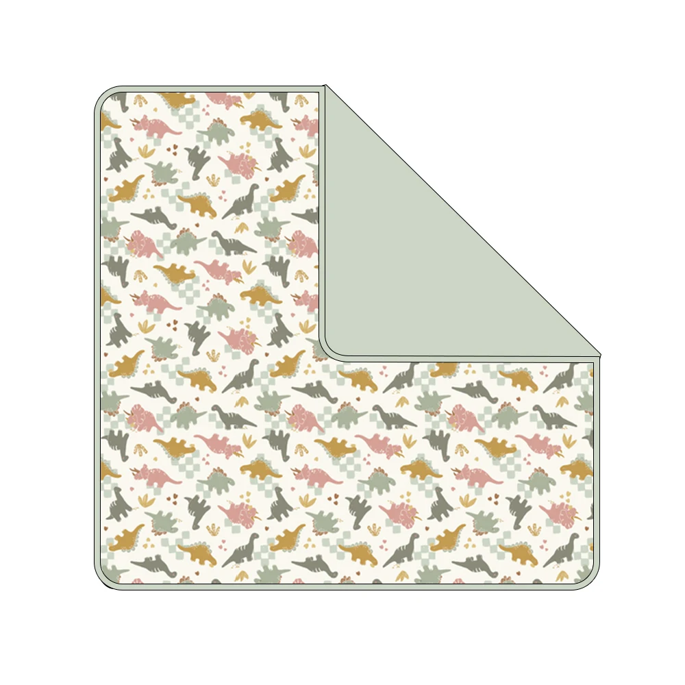 High Quality Blanket Customized Pattern Heart Printed Style Double Layers Bamboo Fiber Fabric Soft Blanket With Flower Lace