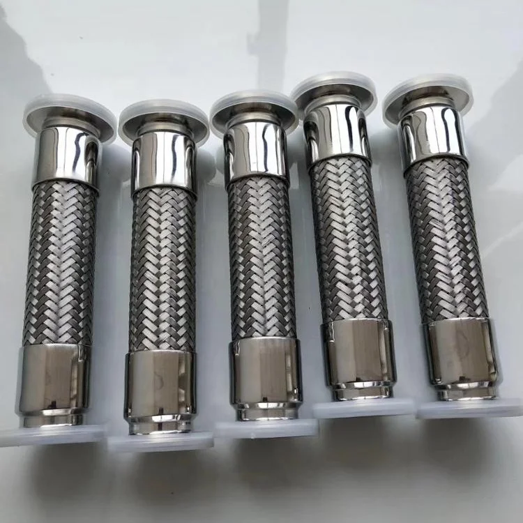 Stainless steel tri clamp inside Bellow hose outside flexible hoses