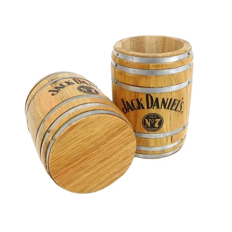 Wholesale large wooden storage packaging barrels ecofriendly classic wood barrels for coffees tea rice