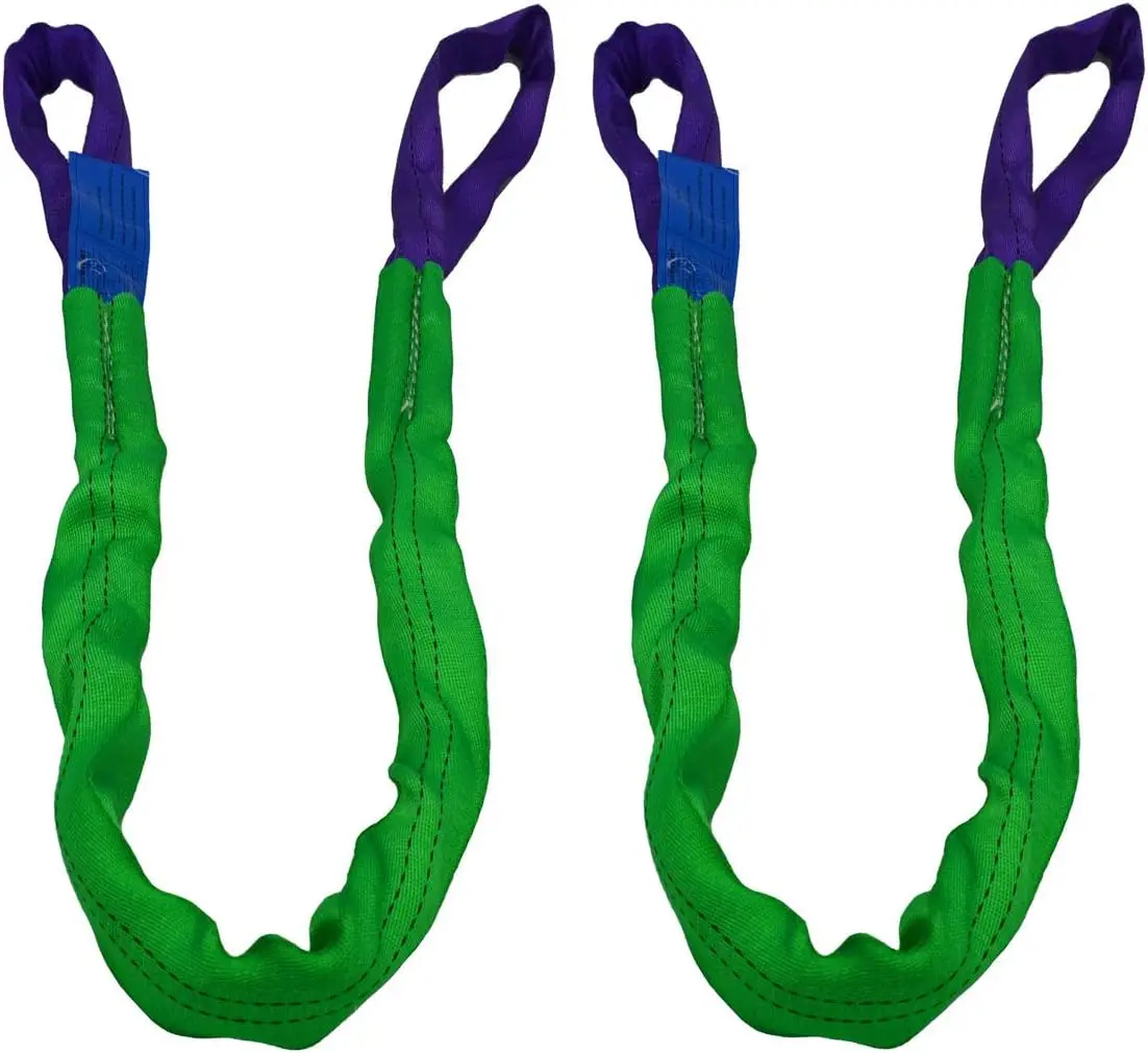 Synthetic Lifting Slings  HMPE Slings with Polyester Sleeve Used for Construction Industry