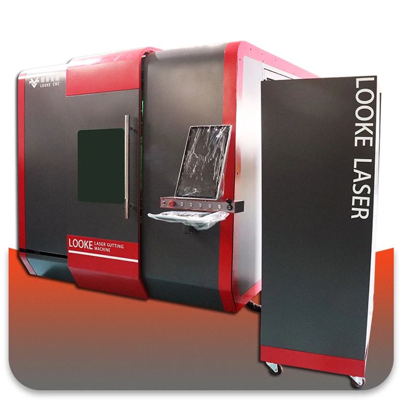 Hot Selling 3000w 3015 LOOKE-3015S 3015S Enclosed Automatic Fiber Laser Cutting Machine for Metal China Factory Price