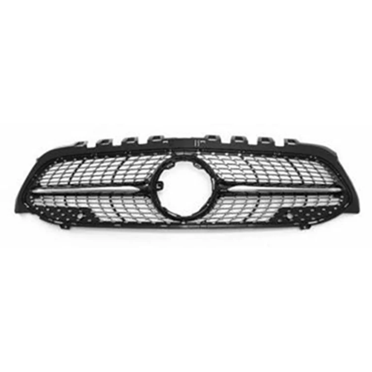 Gmax Automobile Diamond Style Black Front Bumper Mesh Radiator Grille Car Front Grille Fit for Mercedes BENZ Class A W177 2019 