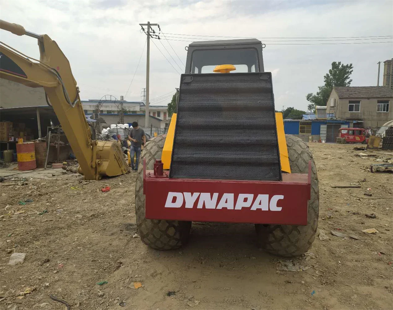  Подержанный дорожный каток Dynapac CA30D 15 тонн уплотнитель