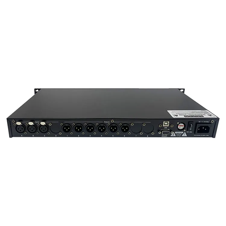 Низкая мощность pro stage sound speaker management караоке эффект 3 в 6 выход dsp цифровой аудио процессор