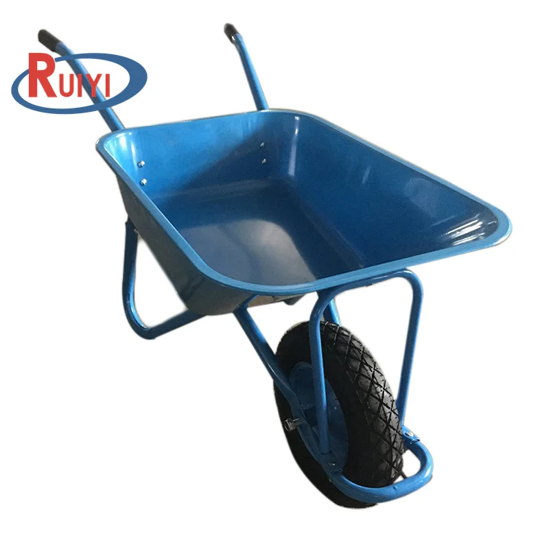 Concrete Buggy Barrow Wheel WB5009 Best-selling Metal Tray Garden Wheelbarrows