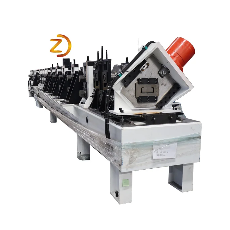 Metal steel auto changeable purlin c making machine drawing c purlin machine for house frame