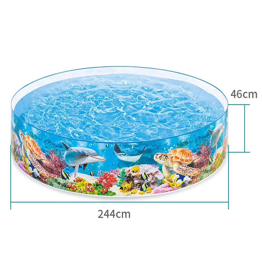 Intex 58472 8FT X 18IN Deep Blue Ocean бассейн для семьи детей sea snapset не надувной