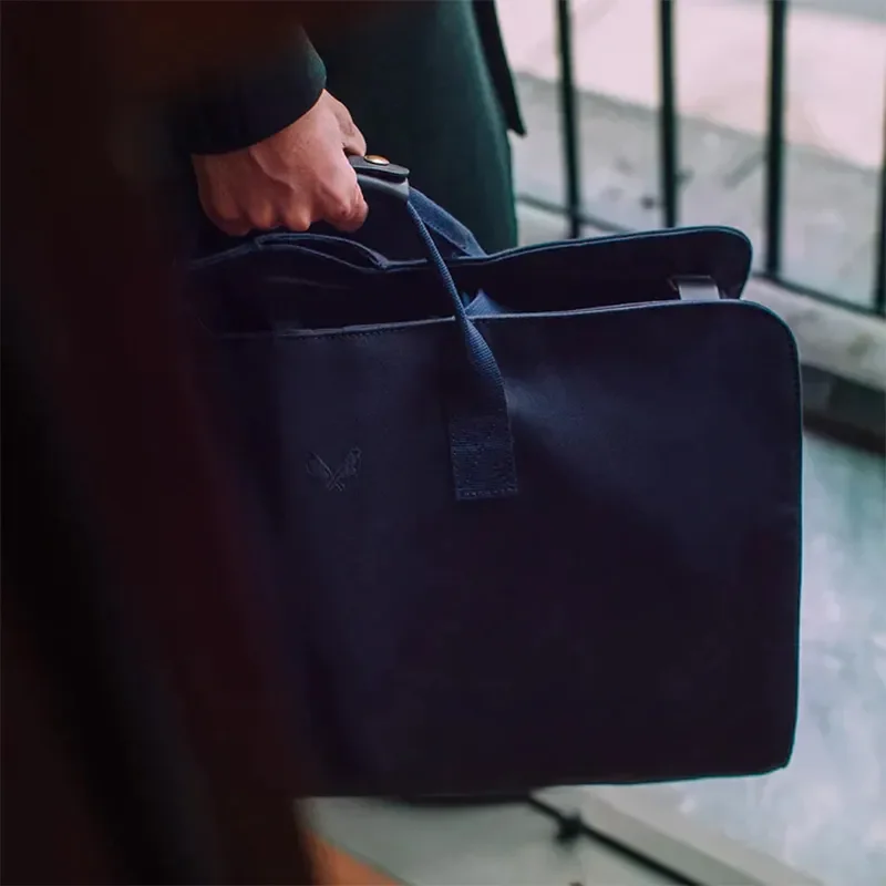 2 In 1 Navy Canvas Duffel Garment Bag Carry On Rolling Eco Friendly Weekend Convertible Garment Duffle Bag