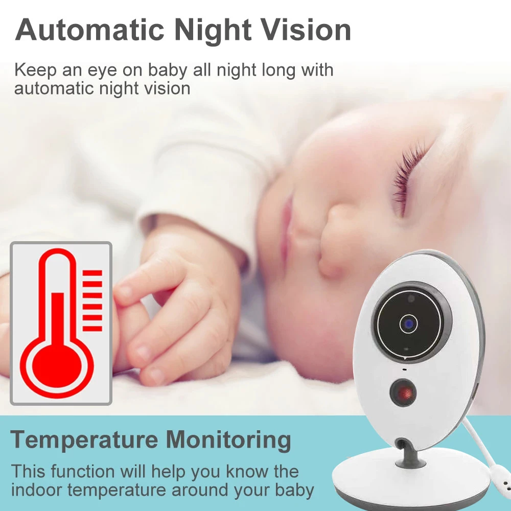 Nanny monitor Double Talk Walkies talkie 2.4Ghz Baby Children Monitoring Camera Two Way Talk Video Voice Monitor CC603