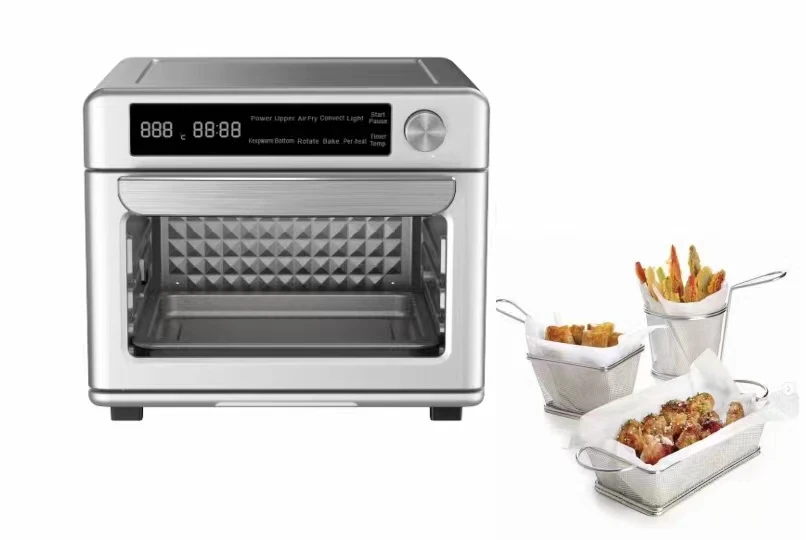 digital touchscreen air fryer toaster oven smart hot air circulation convection CE/ CB/ Rohs/ GS /LFGB/ ETL/ REACH