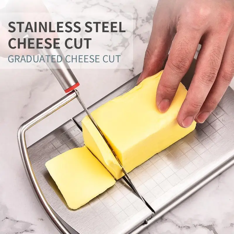 Kitchen Gadget High Quality Stainless Steel Cheese cutter Vegetable slicer Color box package Customized Logo
