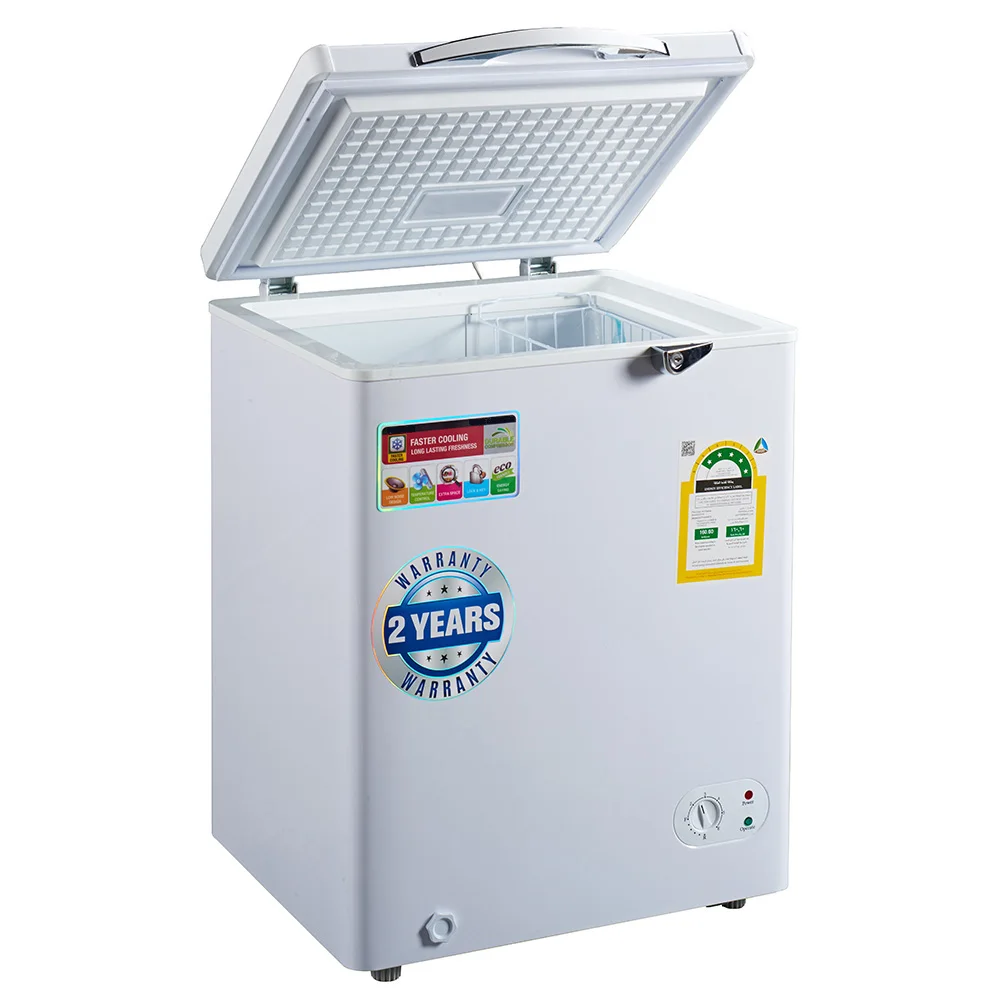 150L Home and Commercial Inside or Outside Condenser Mini Chest Fridge Single Door Small Freezer With Lock and Key