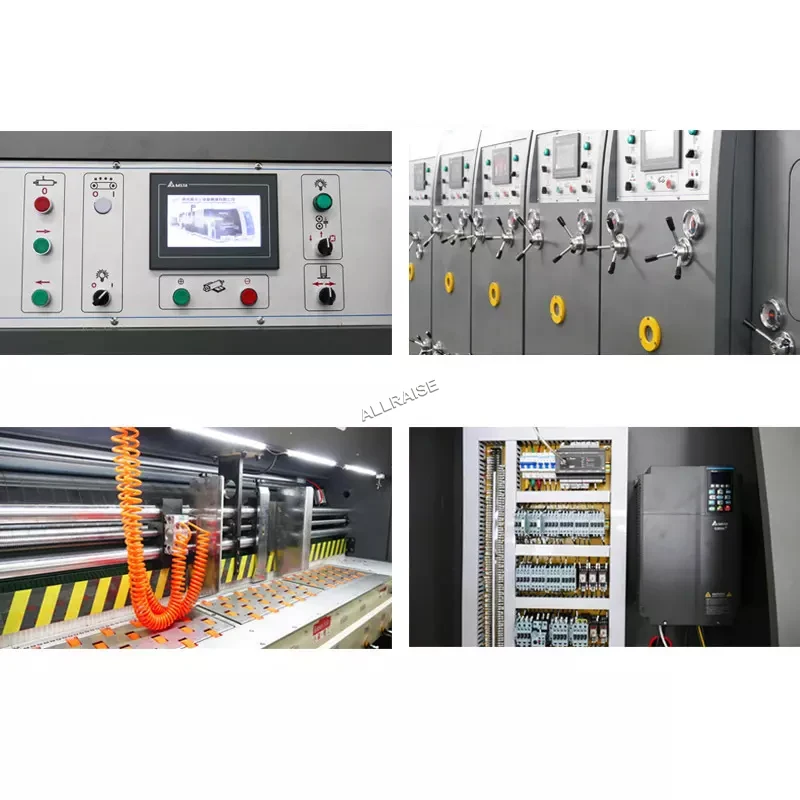 Automatic carton box printing machine cardboard box printer corrugated box die cut machine