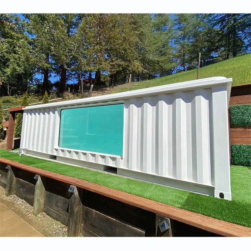 Shipping container swimming pool with glass fiber liner new style made in China