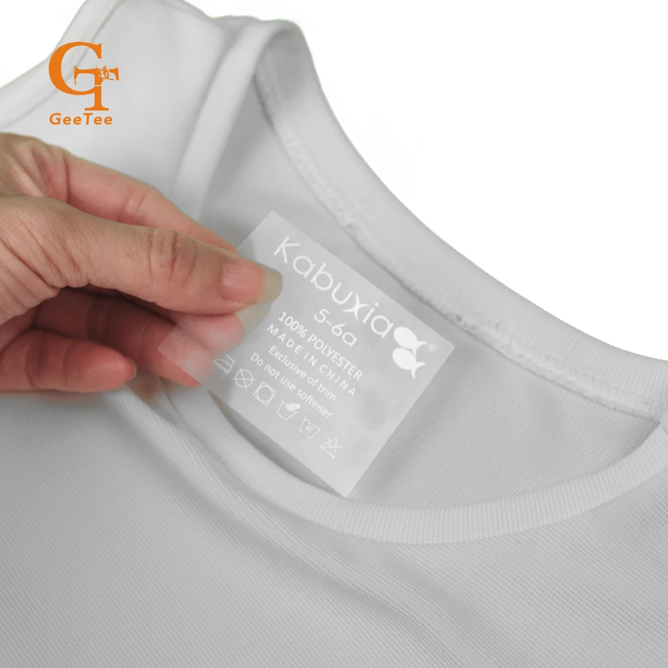 Пользовательский бренд, футболка, нижнее белье, термопечать, этикетки с размерной инструкцией по уходу, этикетки, частная этикетка футболки